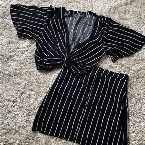 Matching Abercrombie crop top and skirt set
